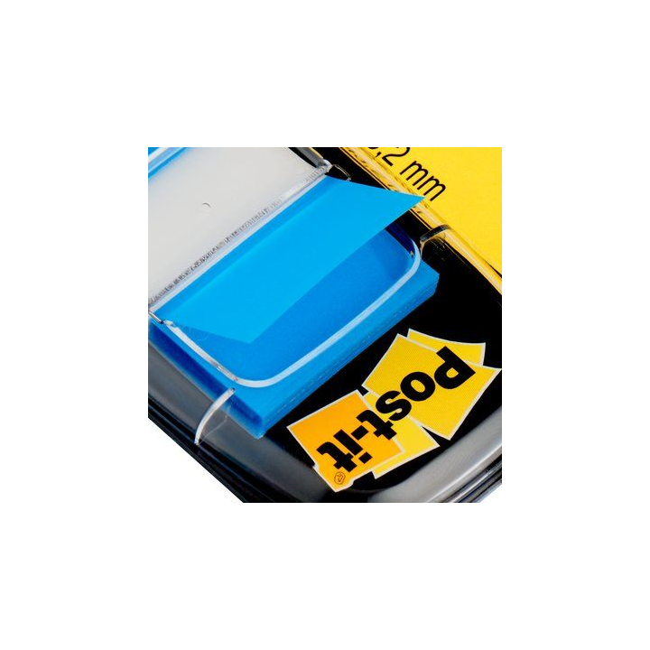Blister dispensador 50 marcadores index azul 25,4x43,2mm 680-2 post-it 7100089834