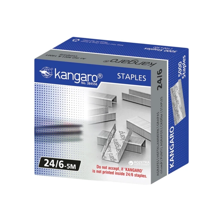 Caja 5.000 grapas 24/6-5m (5.000 ud) kangaro kg2465m