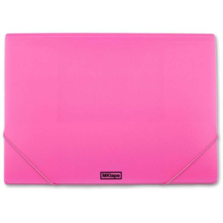 MKtape Carpeta de Solapas Portadocumentos - Cierre de Gomas - Tamaño Folio - Color Rosa
