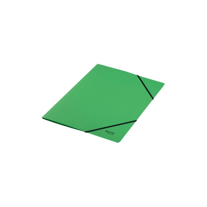 Carpeta de carton con gomas y sin solapas a4 recycle 100% verde leitz 39080055