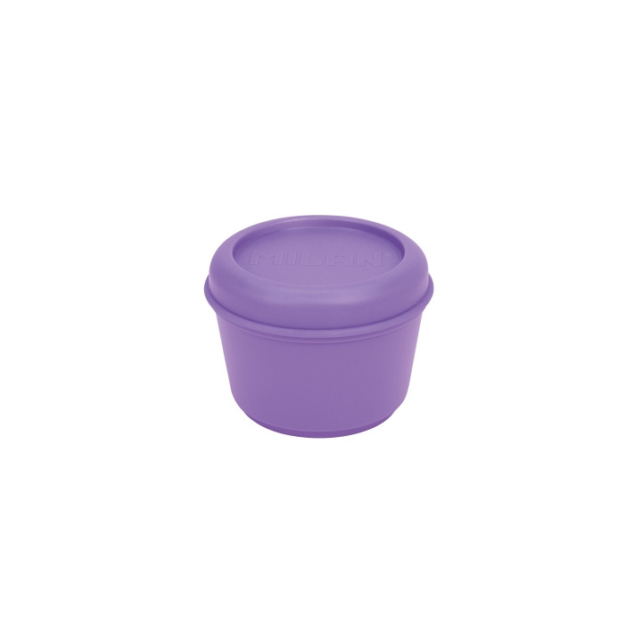 Milan Sunset Fiambrera Hermetica Redonda de 0.25L - Libre de BPA - Tapa de Rosca - Apto para Microondas