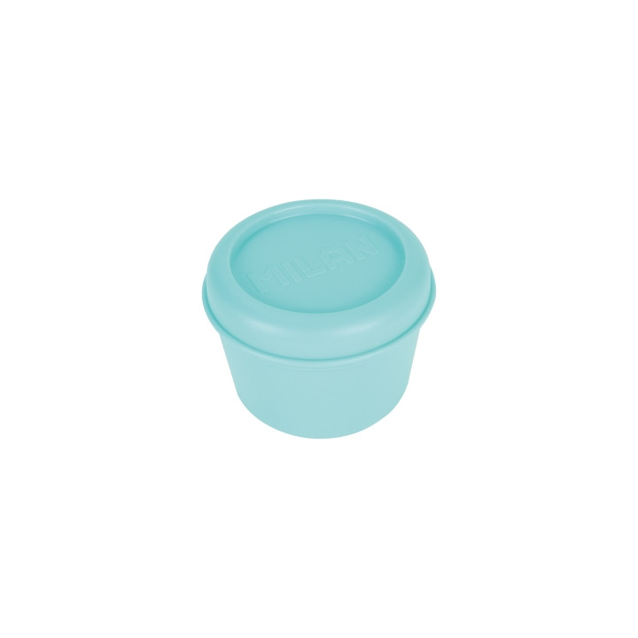 Milan 460 Since 1918 Fiambrera Hermetica Redonda de 0.25L - Libre de BPA - Tapa de Rosca - Apto para Microondas