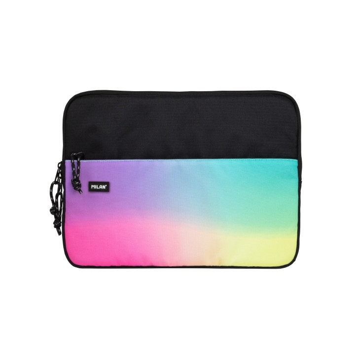 Milan Sunset Funda para Portatiles hasta 13" - Cierre de Cremallera con Tirador - Bolsillo Delantero - 34.5x26x2.5cm - Multicol