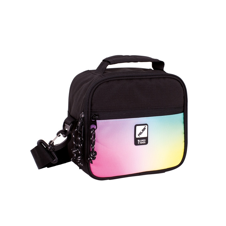 Milan Sunset Bolsa Isotermica Porta Alimentos de 3.5L - Incluye 3 Recipientes - 23x20x11cm - Color Negro