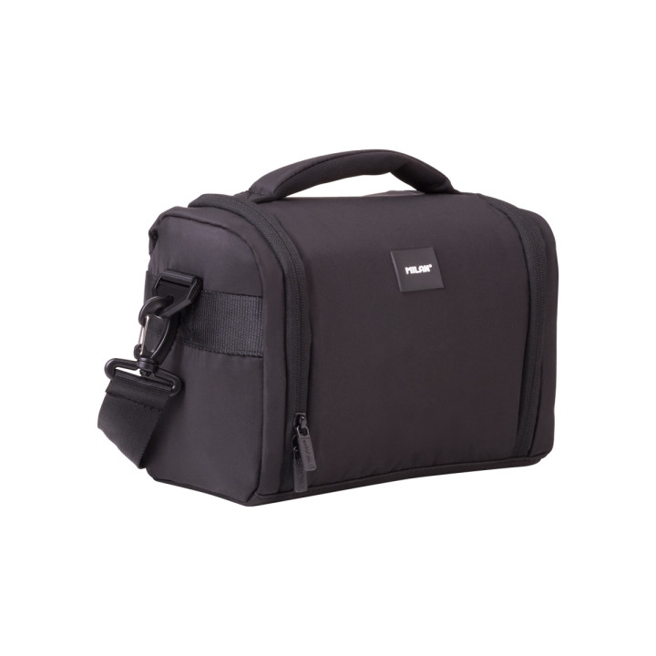 Milan Shadow Bolsa Isotermica Porta Alimentos de 5L - Gran Capacidad - Apertura Total - 24.5x20x16cm - Color Negro