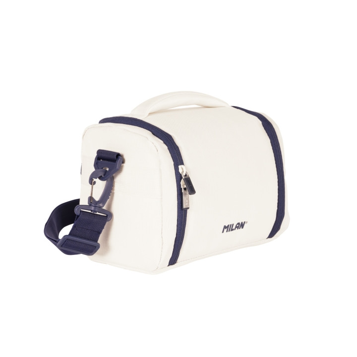 Milan 403 Since 1918 Bolsa Isotermica Porta Alimentos de 5L - Gran Capacidad - Apertura Total - 24.5x20x16cm - Color Beige
