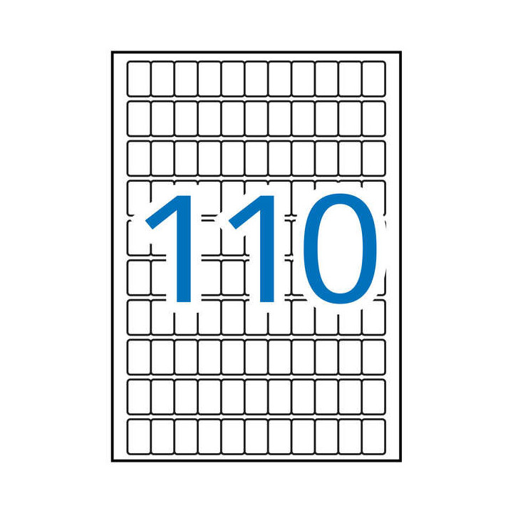 Apli Etiquetas A5 Blancas 12.0 x 18.0mm 15 Hojas