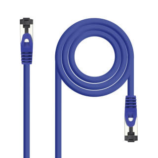 Nanocable Cable Red Latiguillo Cat.8.1 2Ghz LSZH SSTP AWG26 - Longitud 1m - Color Azul