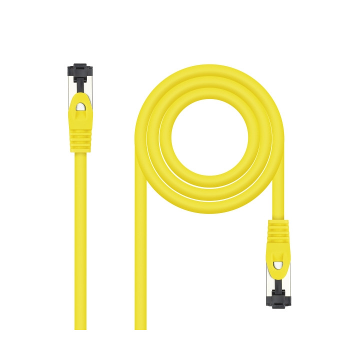 Nanocable Cable Red Latiguillo Cat.8.1 2Ghz LSZH SSTP AWG26 - Longitud 1m - Color Amarillo