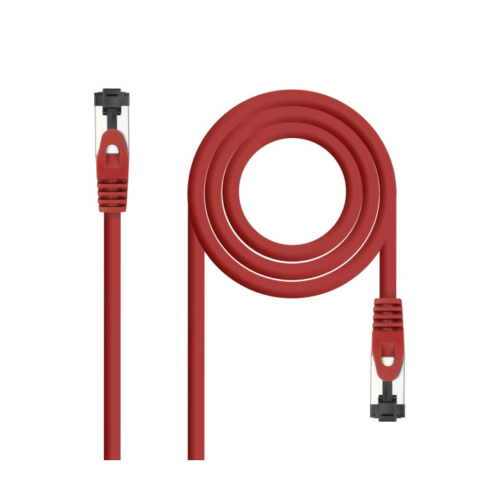 Nanocable Cable Red Latiguillo Cat.8.1 2Ghz LSZH SSTP AWG26 - Longitud 2m - Color Rojo