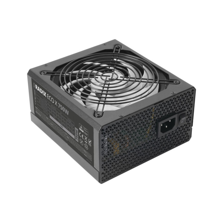 Tacens Radix Eco X 750 Fuente de Alimentacion 750W ATX - PFC Activo - Ventilador 140mm de 12dB - 80 Plus Silver - 160x150x85mm