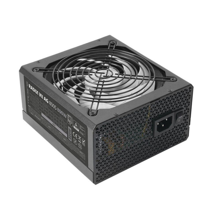 Tacens Radix VII AG 800S Fuente de Alimentacion 800W ATX - PFC Activo - Ventilador 140mm de 12dB - 80 Plus Silver - Cableado Mo