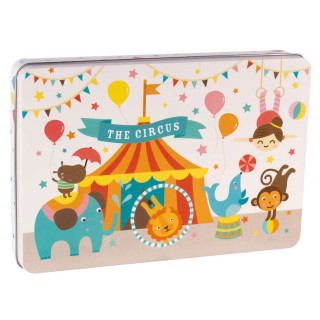 Apli Kids Puzzle Tematica Circo - 24 Piezas de 8x8cm - Diseño Exclusivo de Lily Lane - Facil Manejo para Niños - Carton de 2m