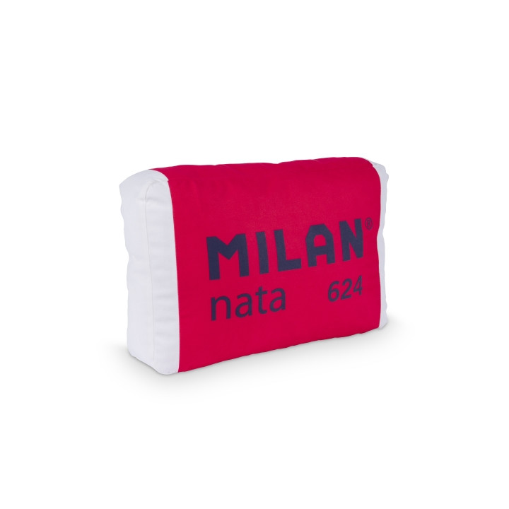 Milan Cojin con Forma de Goma Milan Nata 624 - Terciopelo Mate - 47.5x31.5x11.5cm - Color Rojo
