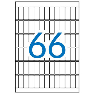 Apli Etiquetas A5 Blancas 12.0 x 30.0mm 15 Hojas