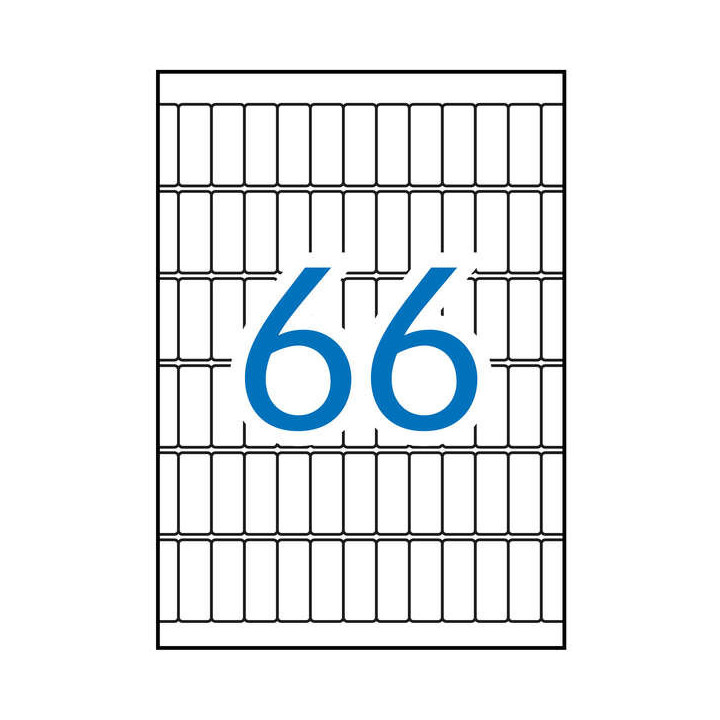 Apli Etiquetas A5 Blancas 12.0 x 30.0mm 15 Hojas