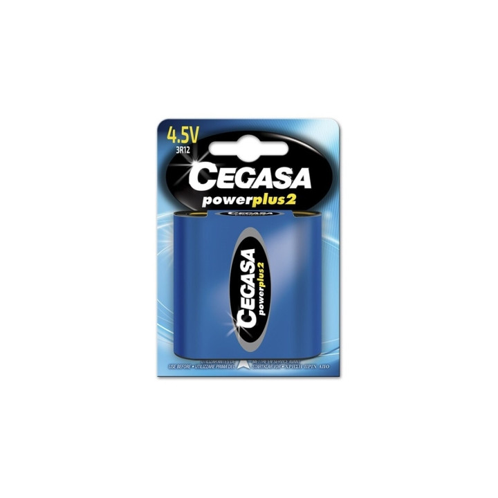Cegasa Power Plus 2 Pack de 1 Pila 3R12 4.5V - Pila Salina para Aparatos de Bajo Consumo