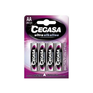Cegasa Ultra Alcaline Pack de 4 Pilas LR06 AA - Alta Tecnologia - Mas Capacidad