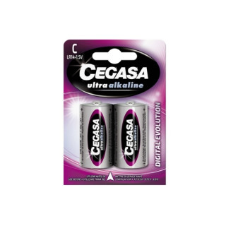 Cegasa Ultra Alcaline Pack de 2 Pilas LR14 C - Alta Tecnologia - Mas Capacidad