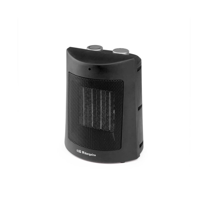 Orbegozo CR 5113 Calefactor Ceramico - Potencia 1500W - Termostato - Sistema Antivuelco - Color negro