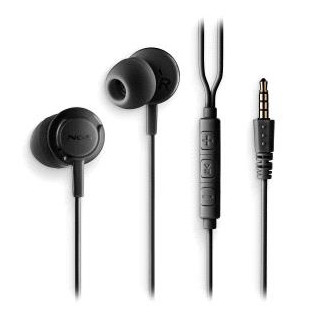 NGS CROSS DRIFT Auriculares Intraurales con Microfono - Jack 3.5mm - Boton Multifuncion - Color Negro