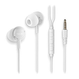 NGS CROSS DRIFT Auriculares Intraurales con Microfono - Jack 3.5mm - Boton Multifuncion - Color Blanco