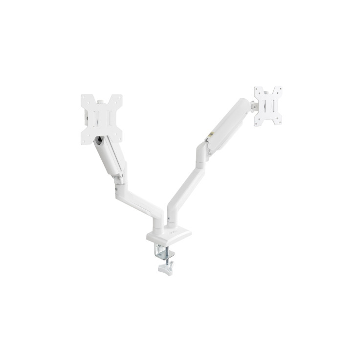 Tooq Soporte de Mesa con Brazos Articulados para 2 Monitores de 13"-34" - Giratorio e Inclinable - Piston de Gas - Peso Max 10k