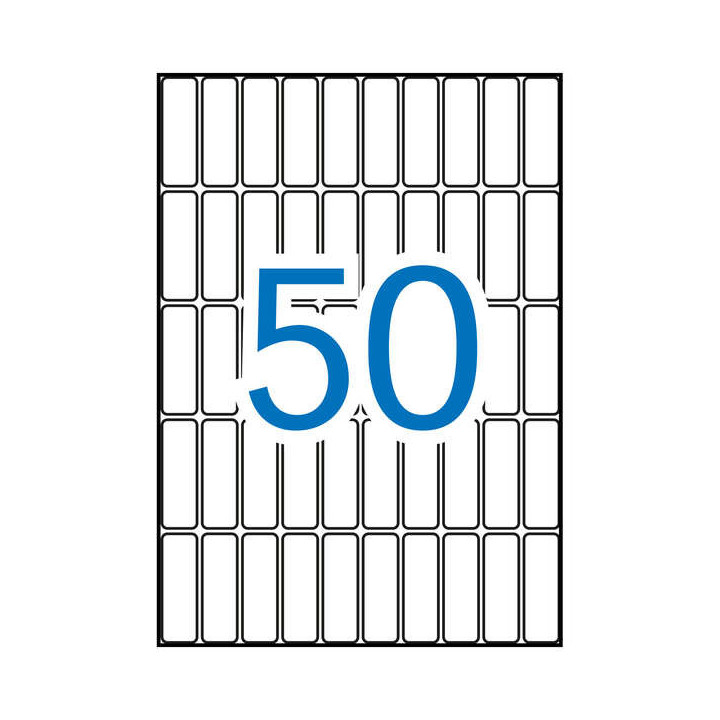 Apli Etiquetas A5 Blancas 13.0 x 40.0mm 15 Hojas