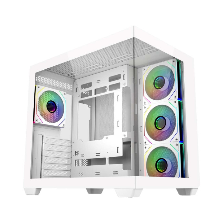 Cooler Master Elite 681 Caja Semitorre ATX/MicroATX/Mini-ITX - 4 Ventiladores 120mm RGB - Vista Panoramica - Doble Camara - Aud