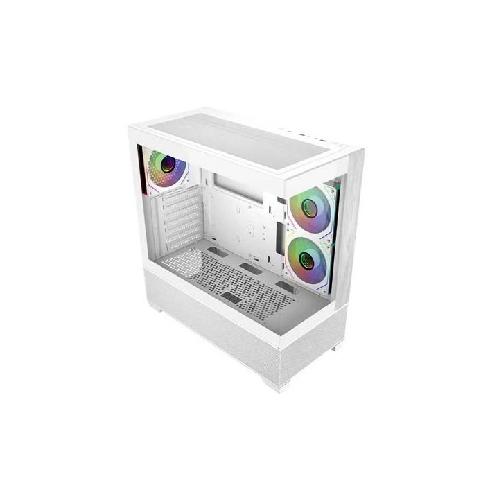 Cooler Master Elite 690 Wood Caja Semitorre ATX/MicroATX/Mini-ITX - 3 Ventiladores 120mm RGB - Vista Panoramica - Doble Camara