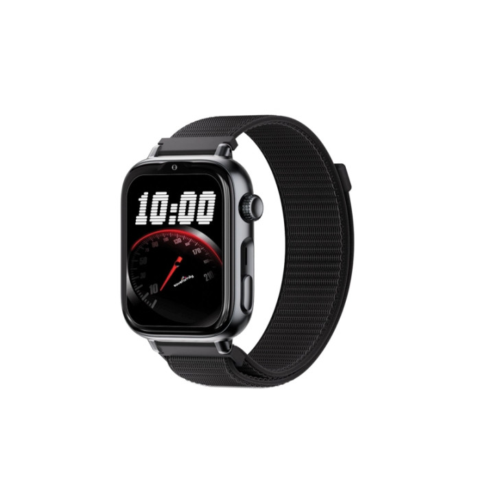 Savefamily Reloj Inteligente Infantil SaveWatch Plus 2 - Pantalla Amoled - Carcasa Negra - Correa Tela Negra