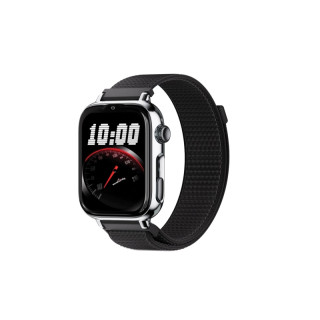 Savefamily Reloj Inteligente Infantil SaveWatch Plus 2 - Pantalla Amoled - Carcasa Plateada - Correa Tela Negra