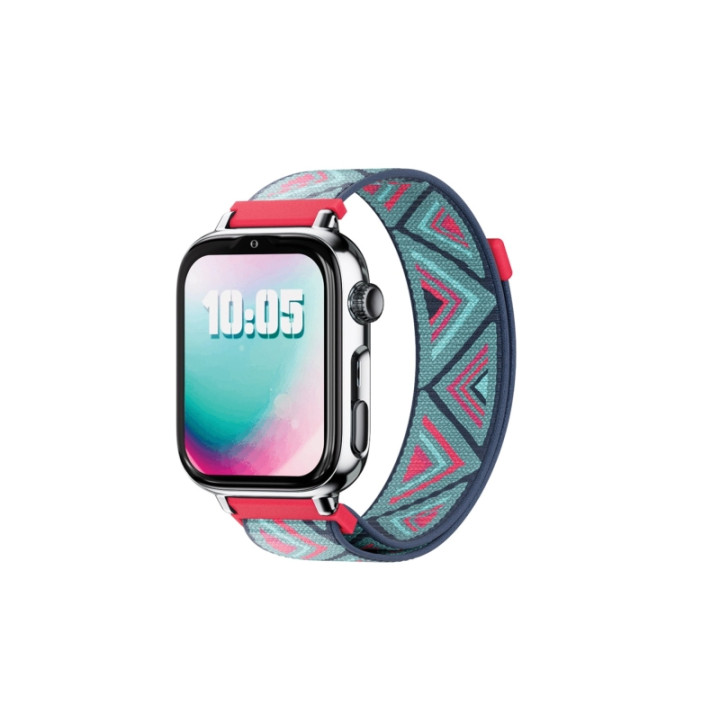 Savefamily Reloj Inteligente Infantil SaveWatch Plus 2 - Pantalla Amoled - Carcasa Plateada - Correa Tela Tribeca