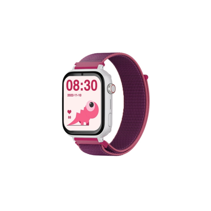 Savefamily Reloj Inteligente Infantil SaveWatch Plus con GPS y Llamada - IP67 - Boton SOS - Carcasa Blanca - Correa Tela Frambu