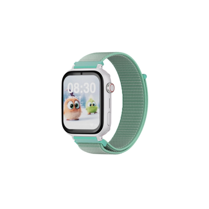 Savefamily Reloj Inteligente Infantil SaveWatch Plus con GPS y Llamada - IP67 - Boton SOS - Carcasa Blanca - Correa Tela Ocean