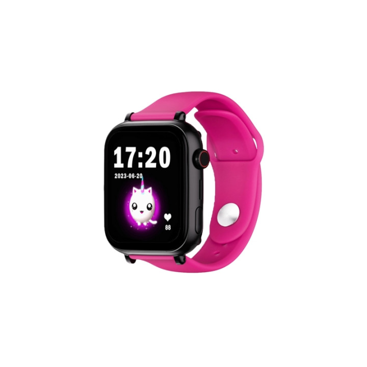 Savefamily Reloj Inteligente Infantil SaveWatch Plus con GPS y Llamada - IP67 - Boton SOS - Carcasa Negra - Correa Silicona Lol