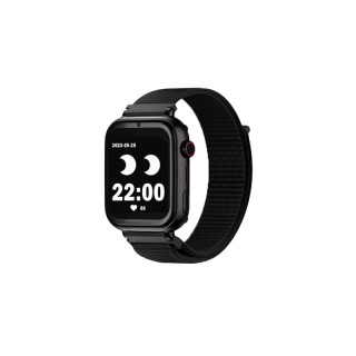 Savefamily Reloj Inteligente Infantil SaveWatch Plus con GPS y Llamada - IP67 - Boton SOS - Carcasa Negra - Correa Tela Negra