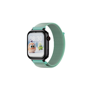 Savefamily Reloj Inteligente Infantil SaveWatch Plus con GPS y Llamada - IP67 - Boton SOS - Carcasa Negra - Correa Tela Verde