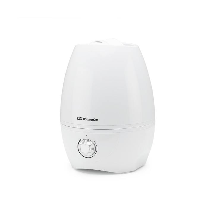 Orbegozo HU 2055 Humidificador 350mL/h - Potencia 30W - Deposito de 5L - Purifica y Neutraliza Malos Olores - Ajustable 360° -