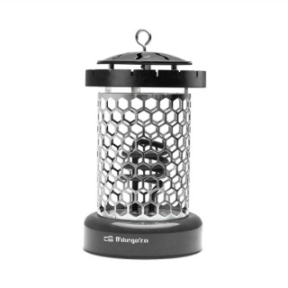 Orbegozo LO 8005 Estufa Electrica Compacta y Segura - Potencia 400W - Gancho Incorporado - Rejilla de Seguridad - 2 Niveles de