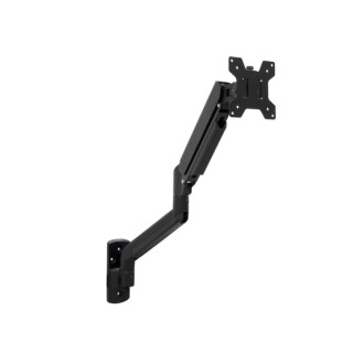 Tooq Soporte de Pared con Brazo Articulado para Monitor de 13"-34" - Piston de Gas - Giratorio e Inclinable - Gestion de Cables