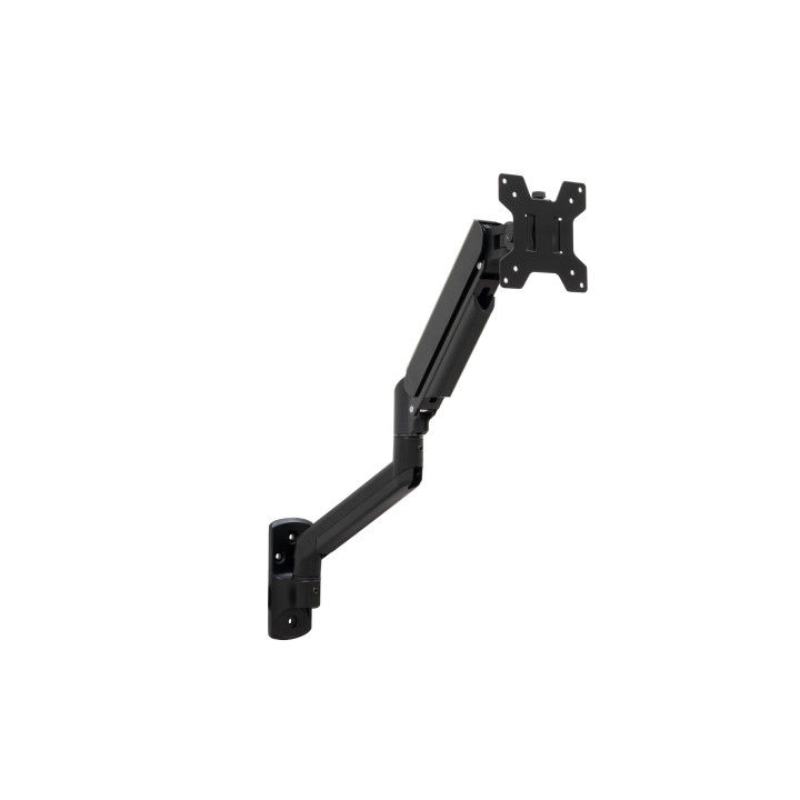 Tooq Soporte de Pared con Brazo Articulado para Monitor de 13"-34" - Piston de Gas - Giratorio e Inclinable - Gestion de Cables