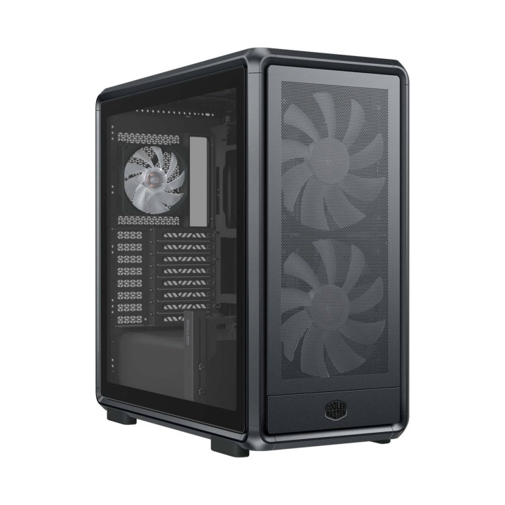 Cooler Master Masterframe 600 Caja Torre E-ATX - 2 Ventiladores 200mm RGB Frontales - 1 Ventilador 120mm RGB Trasero - Ventana