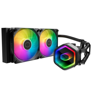 Cooler Master Masterliquid 240 Core II Lite ARGB Kit de Refrigeracion Liquida - Ventiladores Preinstalados - Tubos de 400mm - I