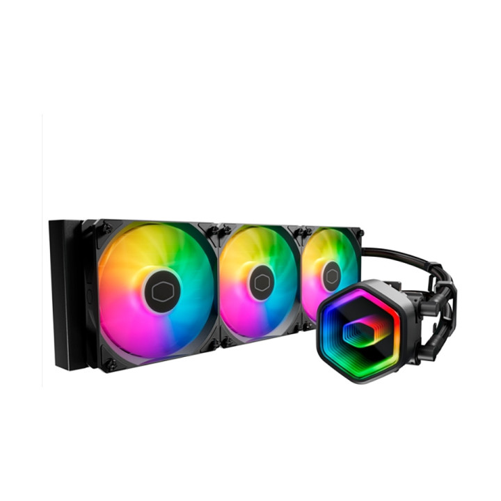 Cooler Master Masterliquid 360 Core II Lite ARGB Kit de Refrigeracion Liquida - Ventiladores Preinstalados - Tubos de 400mm - I