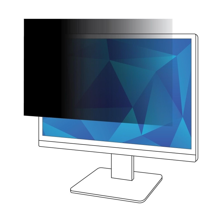 3M Filtro de Privacidad para Pantalla de 32" - Vision Lateral Oscurecida desde 60º - Ayuda a Reducir la Luz Azul