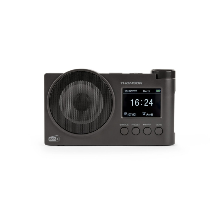 Thomson Radio FM DAB+ con Altavoz Bluetooth - 30 Memorias DAB+ y 30 Memorias FM - Actualizacion Automatica de Emisoras - Pantal