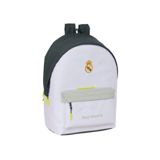 Safta Real Madrid Mochila Antirrobo para Portatil hasta 15.6" - Bolsillo para Tablet hasta 11" - USB Integrado - Cremallera con