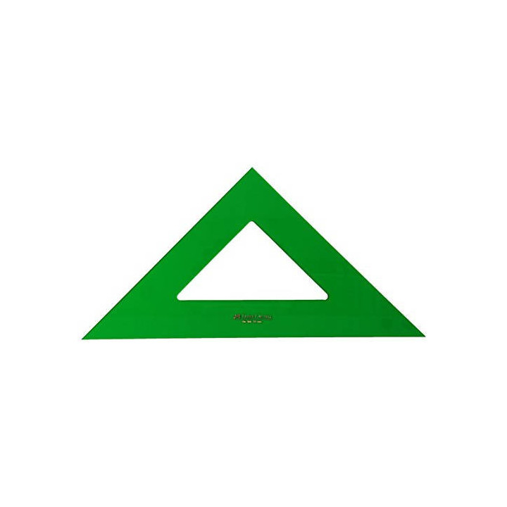 Escuadra 32cm no graduada color verde faber castell 566-32