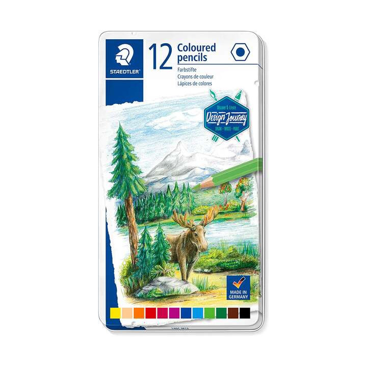 Staedtler 146C Pack de 12 Lapices de Colores - Mina Suave - Colores Surtidos